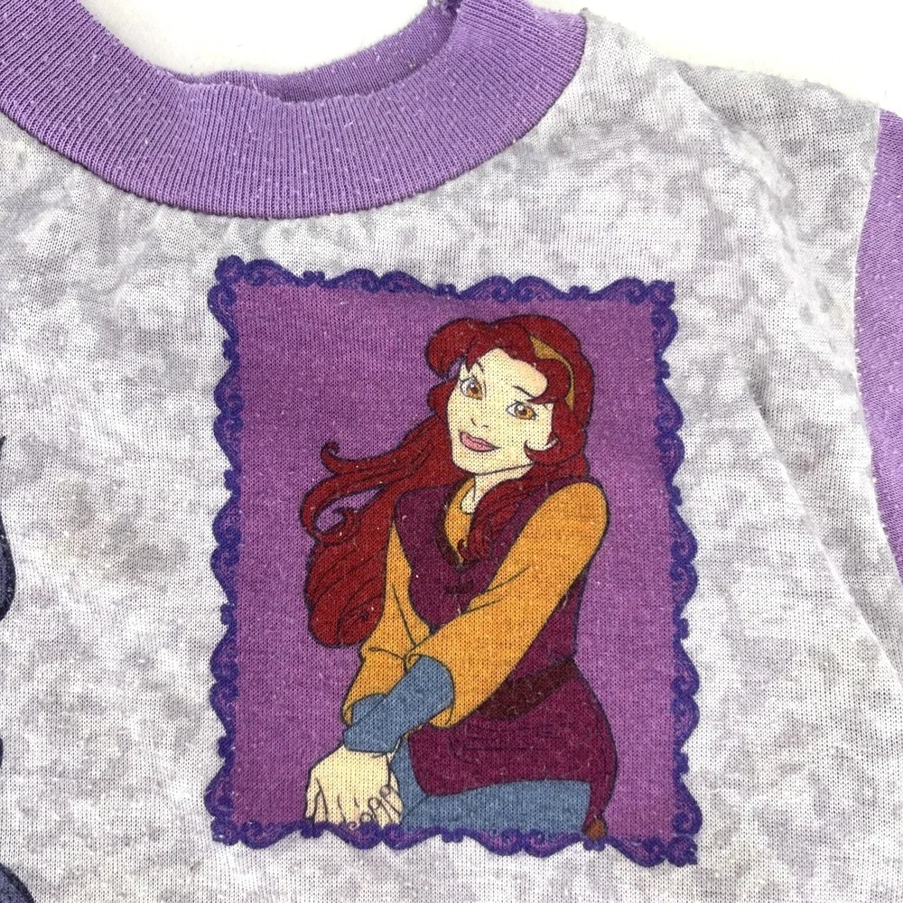 Vintage Quest‎ For Camelot Kids Pajamas Sleep Dress Dragon Purple ULTRA RARE